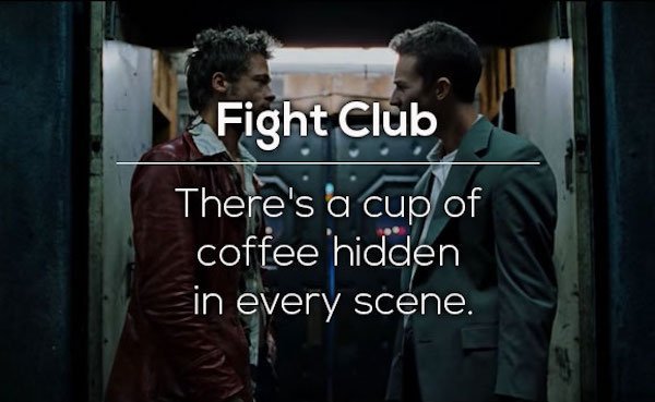 fight club screenshots - Fight Club There's a cup of coffee hidden in every scene.