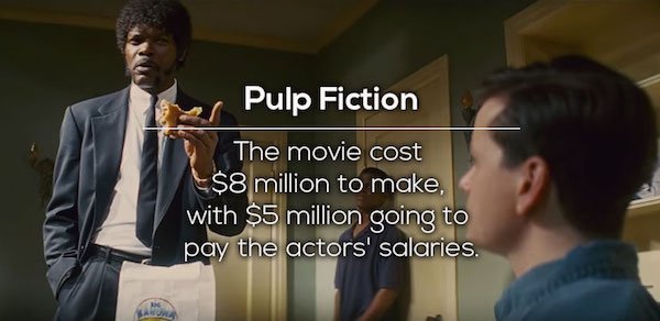 pulp fiction big kahuna - Pulp Fiction The movie cost $8 million to make, with $5 million going to pay the actors' salaries. when