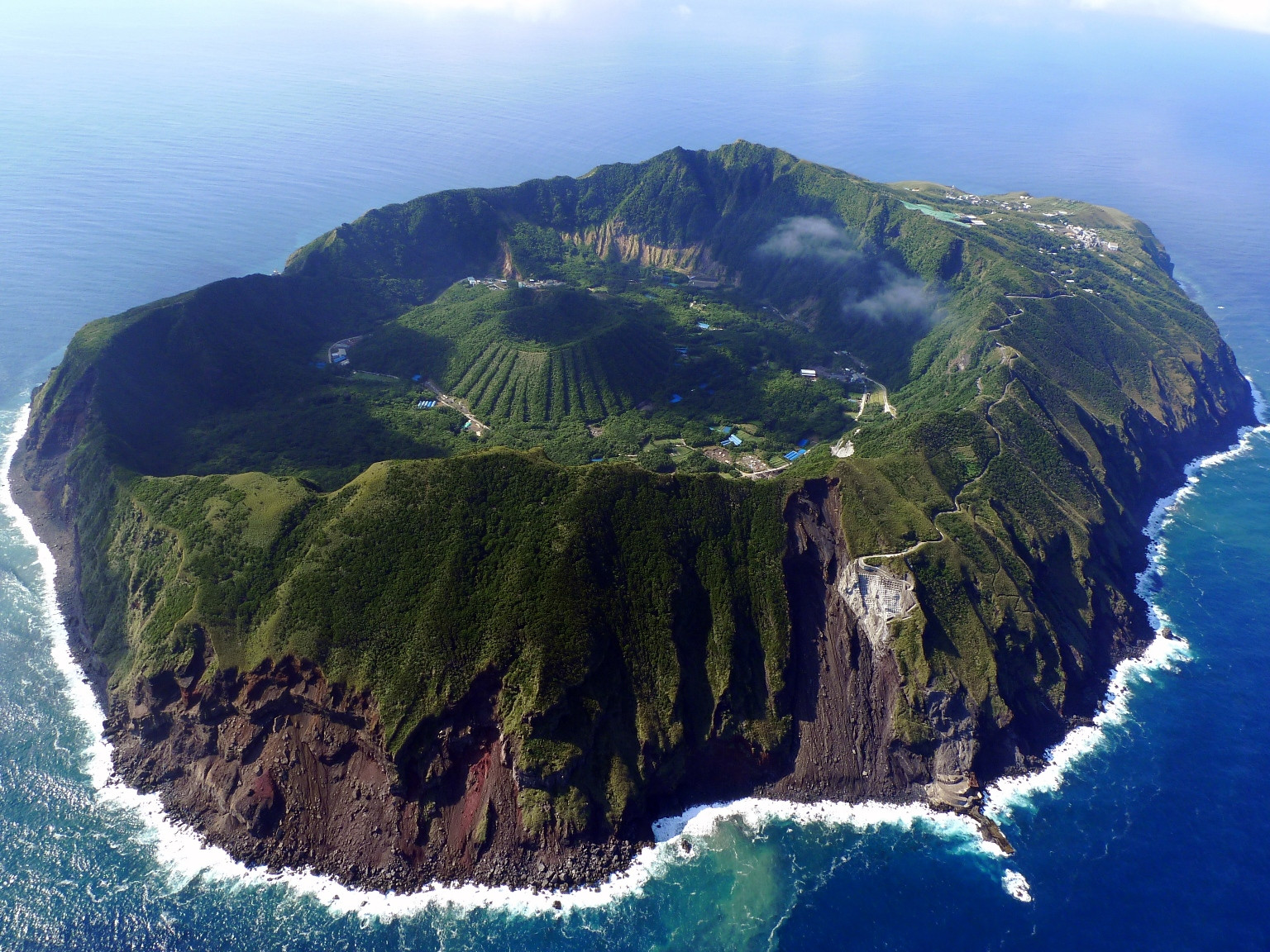 volcanic island of aogashima