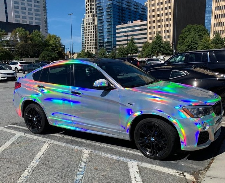 The wrap on this BMW