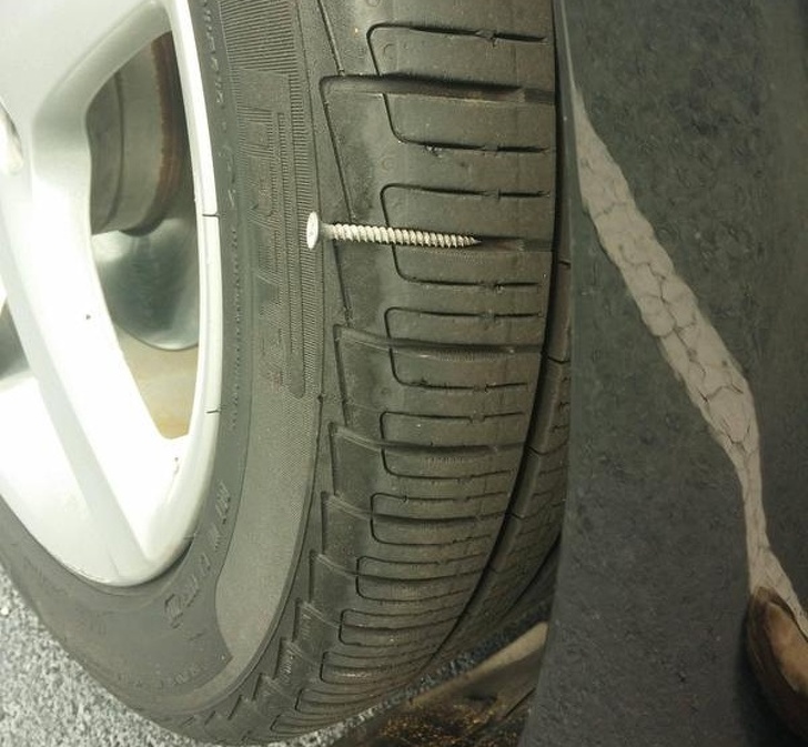 “Please, not the tire!”