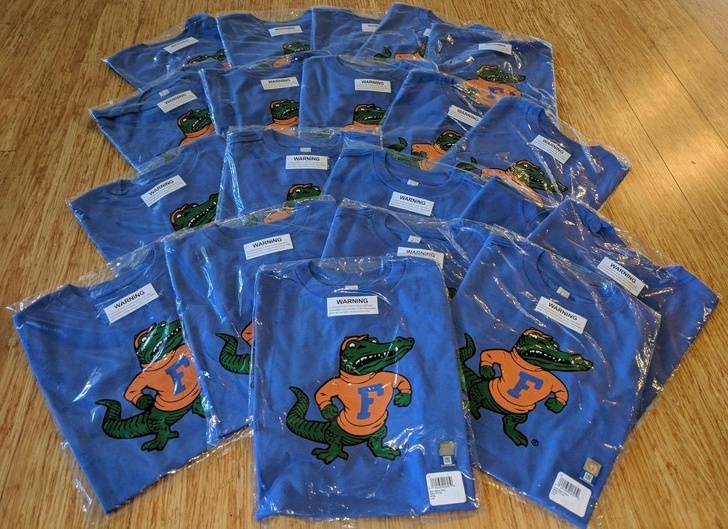 “Ordered a shirt for my kid for Christmas. It came a month late, but they sent me 20.”