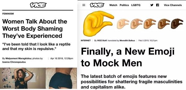 new emojis to mock men vox - Ice Ice Watch Politics Lgbtq y Vice Channels Feminism Women Talk About the Worst Body Shaming They've Experienced "I've been told that I look a reptile and that my skin is repulsive." Internet By Vice Start translated by Mered