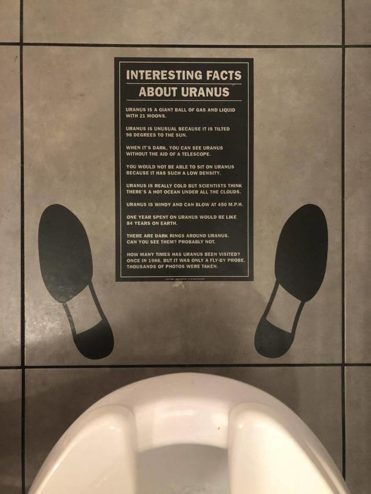 Facts, so you don’t get bored in the bathroom.