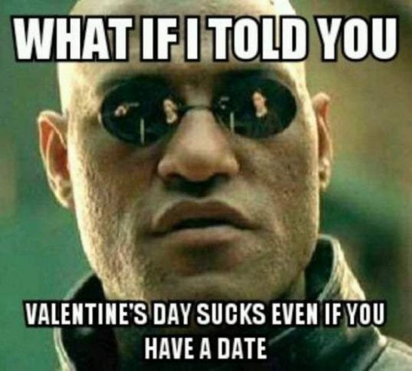 memes - valentines day funny meme - What If I Told You Valentine'S Day Sucks Even If You Have A Date