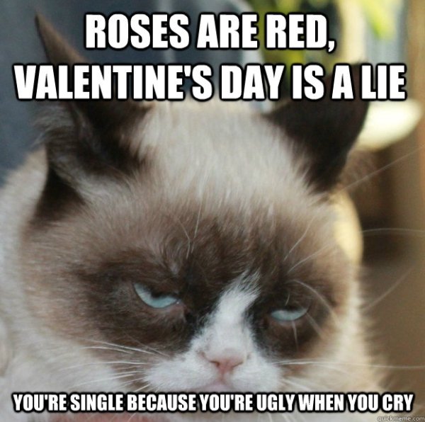 memes - louvre, mona lisa - Roses Are Red, Valentine'S Day Is A Lie You'Re Single Because You'Re Ugly When You Cry quickmeme.com