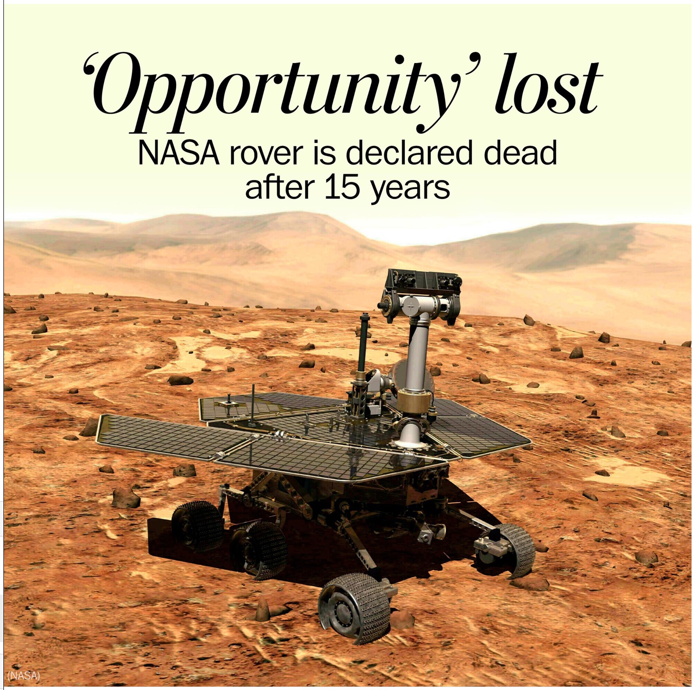 memes - opportunity dead - Opportunity lost Nasa rover is declared dead after 15 years