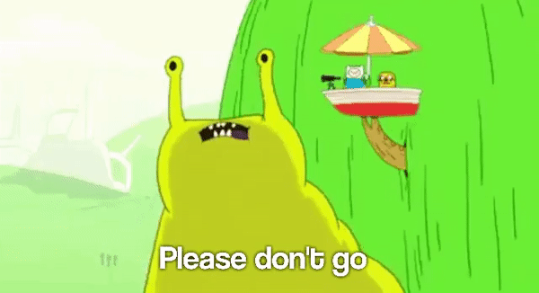 cartoon - Please don't go