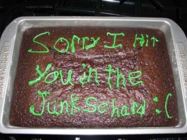 apology cake - Luargerway Frare Sorry I hit You are the Junk Schaid