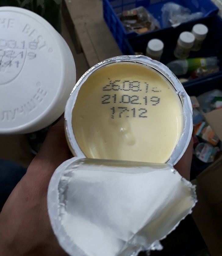 “This expiration date printed right on my yogurt...”