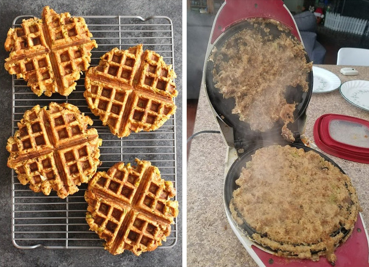 When making waffles goes wrong