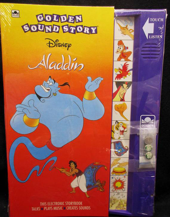 aladdin golden sound storybook - Touch Golden Sound Story 'Ne Listen Disney Naddin This Electronic Storybook Talks Plays Music Creates Sounds