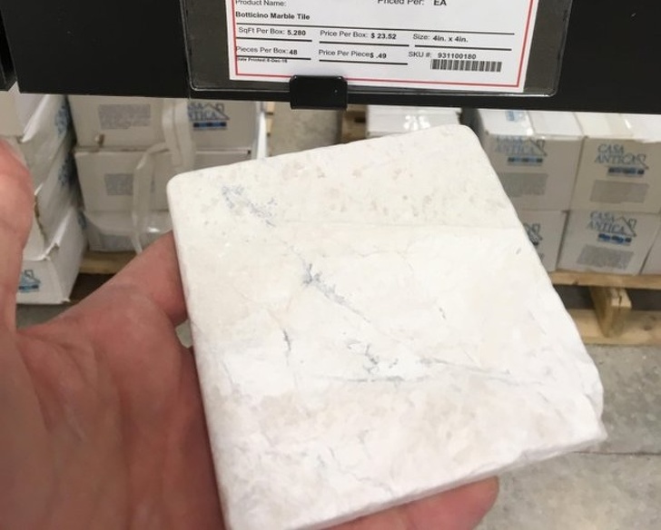 “Need new coasters? Go to the tile store. Just stick adhesive felt or cork on the underside.”