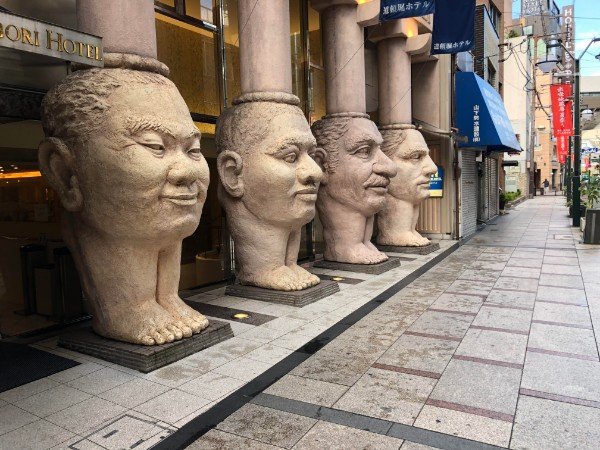 “These statues I accidentally found in Osaka, Japan.”