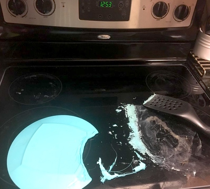 “When you come home late from work and your husband announces that he might have had a little accident while making dinner...”