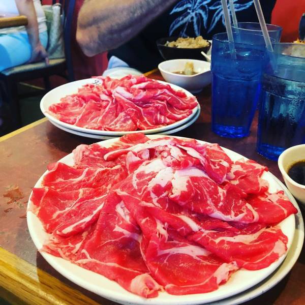 “Table of 7, 3 adults and 4 kids. Somehow the server thought we ordered 14 plates of beef!”