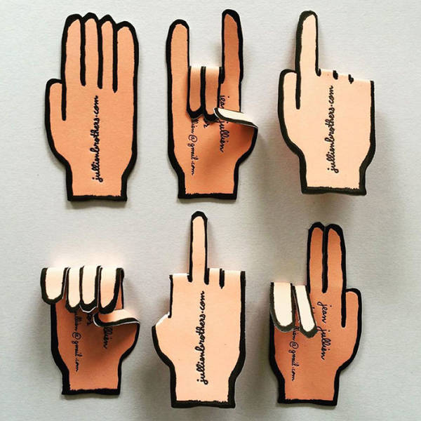 Hand Business Cards