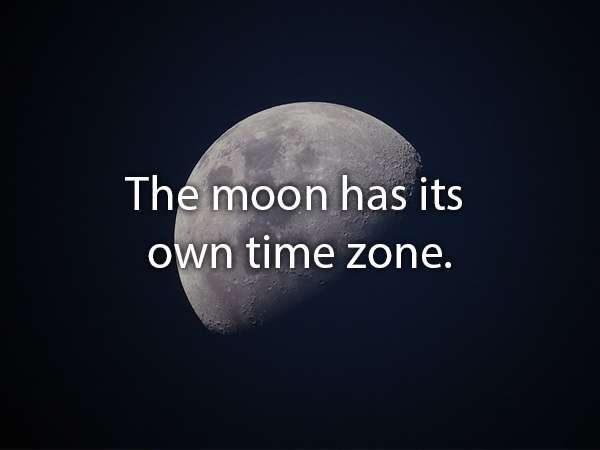 best wallpaper ever - The moon has its own time zone.