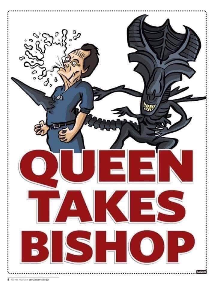 alien queen bishop - nis Quen Takes Bishop 4