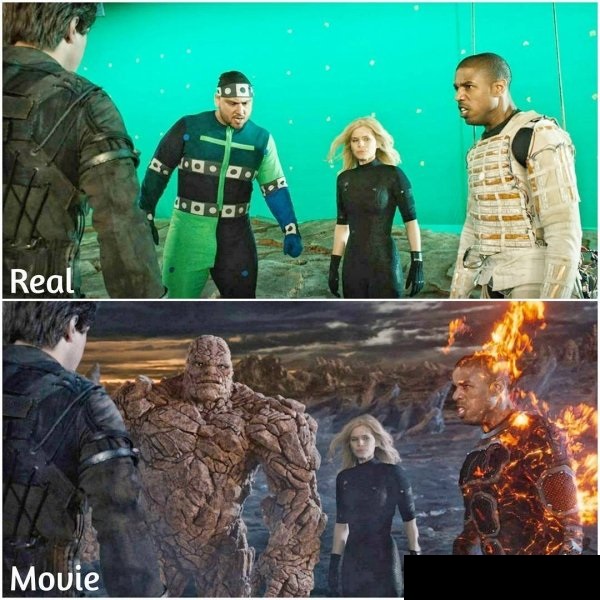 fantastic four behind the scenes - Real Movie