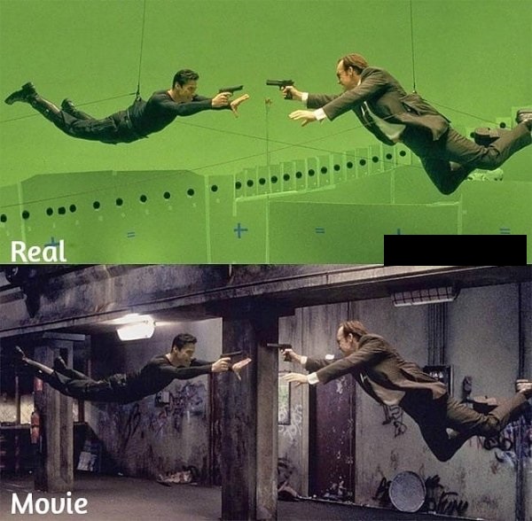 green screen in movies - Real Movie