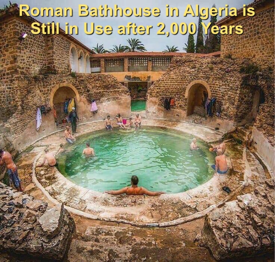 memes - roman bath house - Roman Bathhouse in Algeria is , Still in Use after 2,000 Years les