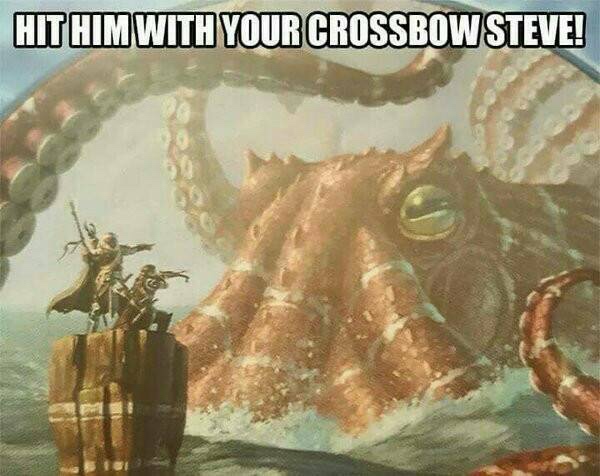 hit him with your crossbow steve - Hit Him With Your Crossbow Steve!