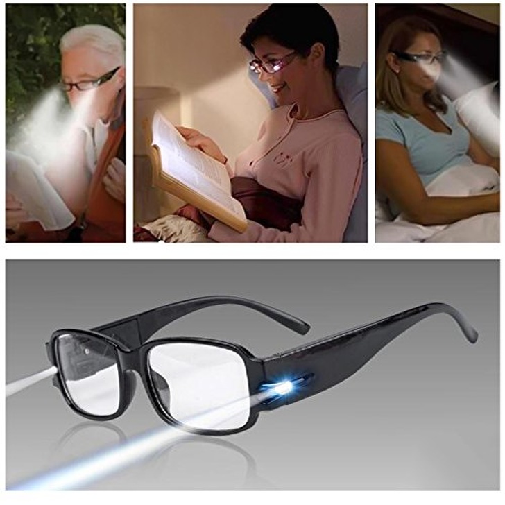 Read anytime without disturbing your partner with these inbuilt Night BookLight glasses.