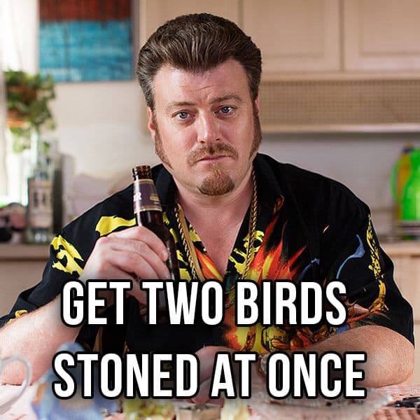 memes - ricky meme trailer park boys - Get Two Birds Stoned At Once