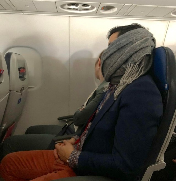 “This hero woke himself up from his own snoring, covered his mouth with his scarf, and went back to sleep. All I could hear was a slight rumble after that.”