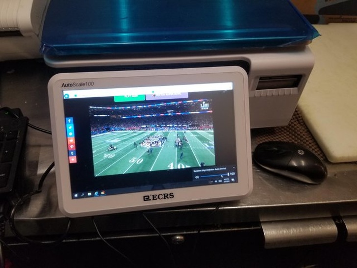 “Some people wanted to watch the game, but we only had a printer available.”