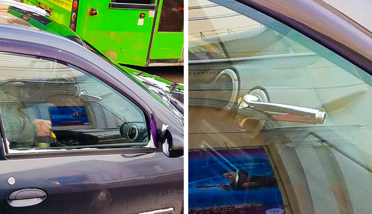 A shower nozzle that keeps your car windshield from getting foggy