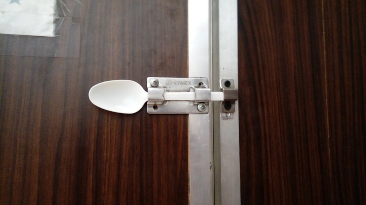 If a public restroom’s locks are broken