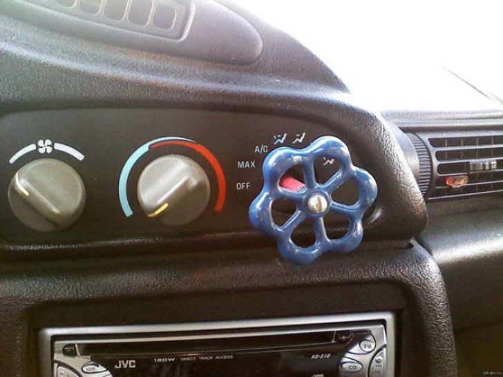 “My dad’s solution when a control knob broke off in my car”