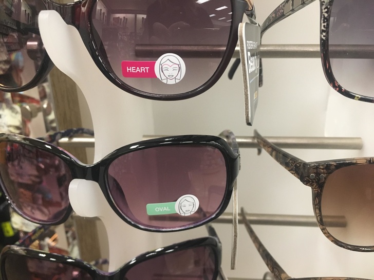 upgrade sunglasses - Heart Oval