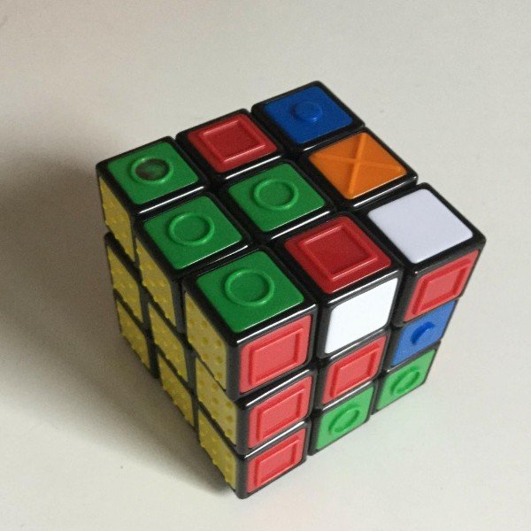 This Rubik’s cube for colorblind people.