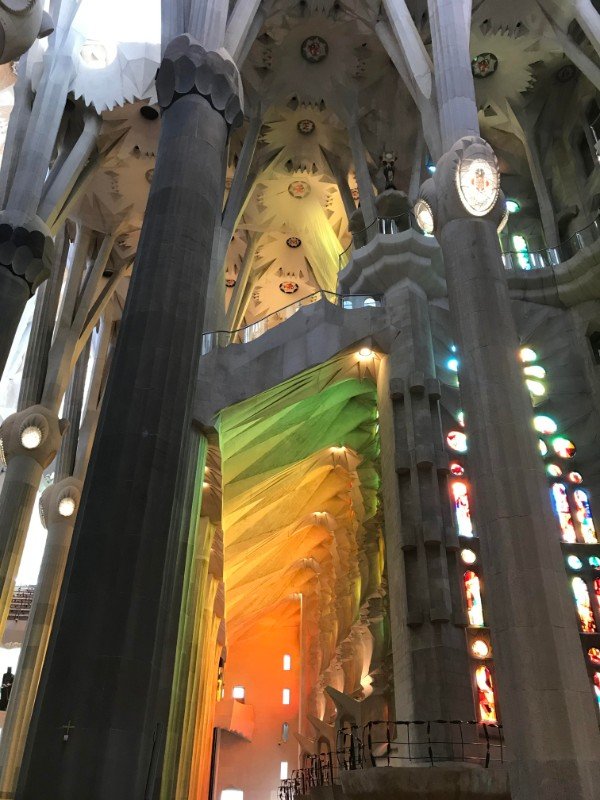 The Way The Light Shines Through The Stained Glass Windows