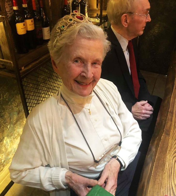 “I gave my granny a tiara for her 90th because she’s a queen. She didn’t take it off all night.”