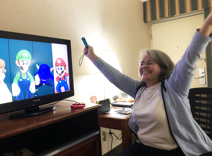 “My mother and I decided to play video games. She never truly played a video game in her life but beat me at Mario Party. I just couldn’t help but feel happy and proud for her when she won.”