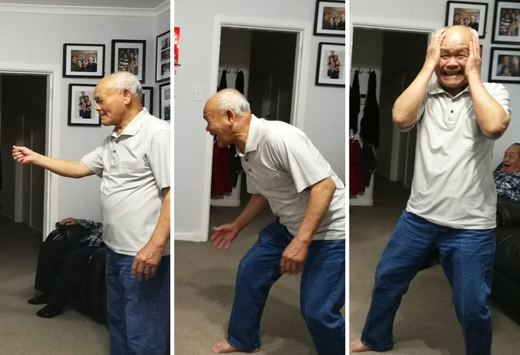 “My dad, a survivor of the Pol Pot era during which he lost 2 young children, is having a great time bowling on the Kinect. He’s happy and that made me smile.”