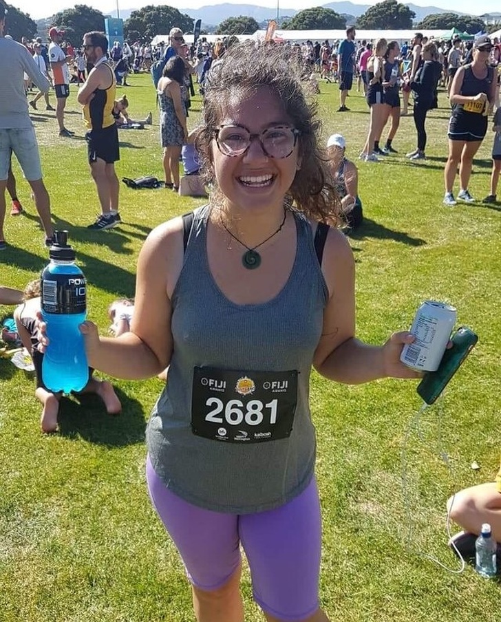 “I ran my first race today! It was 6.5 km and I did it in 44:27! I trained for 2 months and lost nearly 3 clothing sizes, having never been a runner before. I’m so proud of myself!”