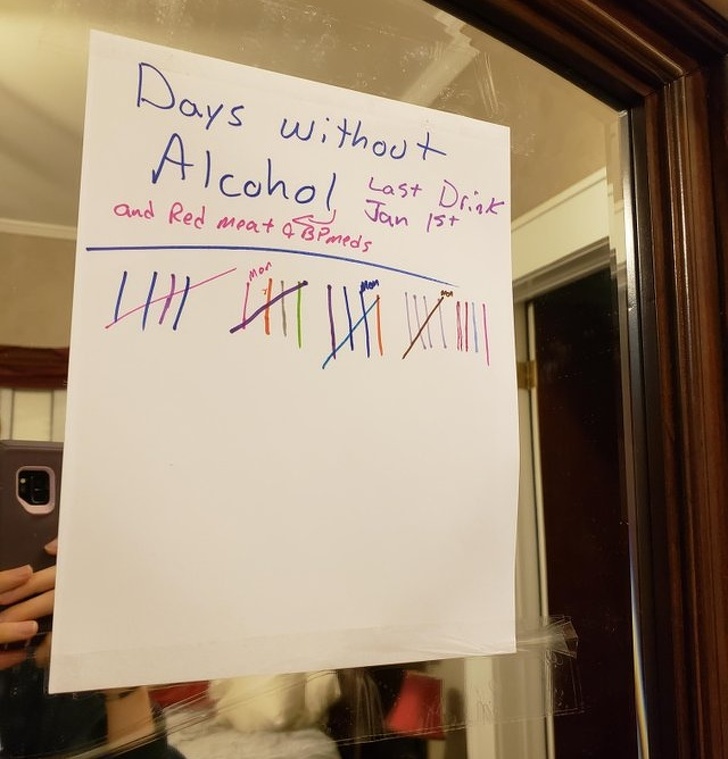 “I’ve never seen my dad go a whole day without a drink, until this year. 24 days sober and counting!”