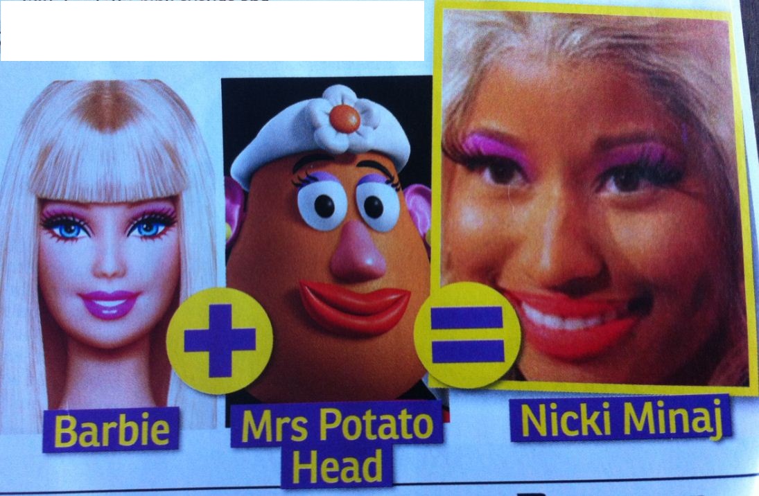 memes - nicki minaj mr potato head barbie - Barbie Nicki Mrs Potato Head.
