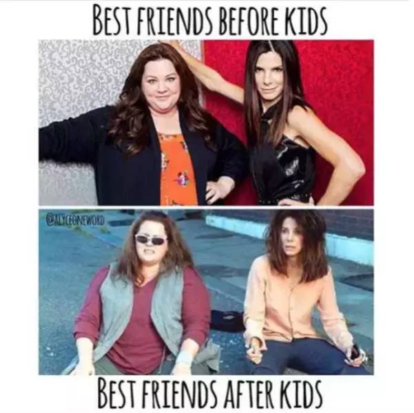memes - before and after kids memes - Best Friends Before Kids Calceone Woma Best Friends After Kids
