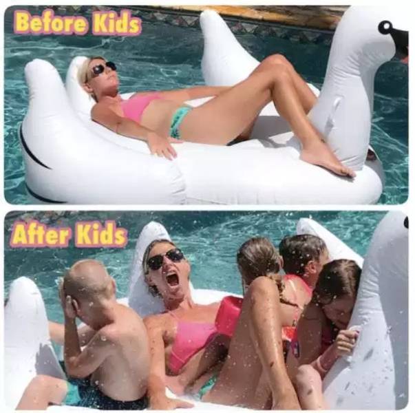memes - leisure - Before Kids After Kids