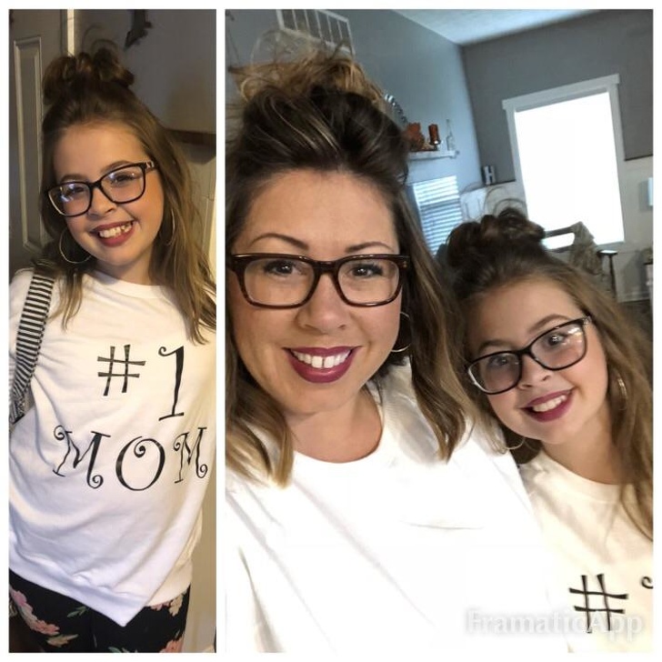 “My daughter went as me this year.”