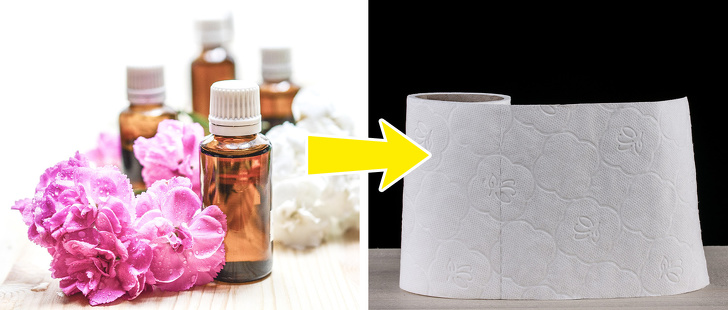 Make your own air freshener for your bathroom. Rather than splurging on pricey sprays at the store, invest in a bottle of your favorite essential oil. A few drops on the cardboard of a toilet paper roll will be enough to keep your bathroom smelling fresh.