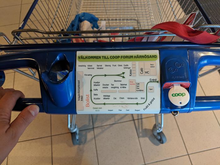 supermarket trolleys in sweden