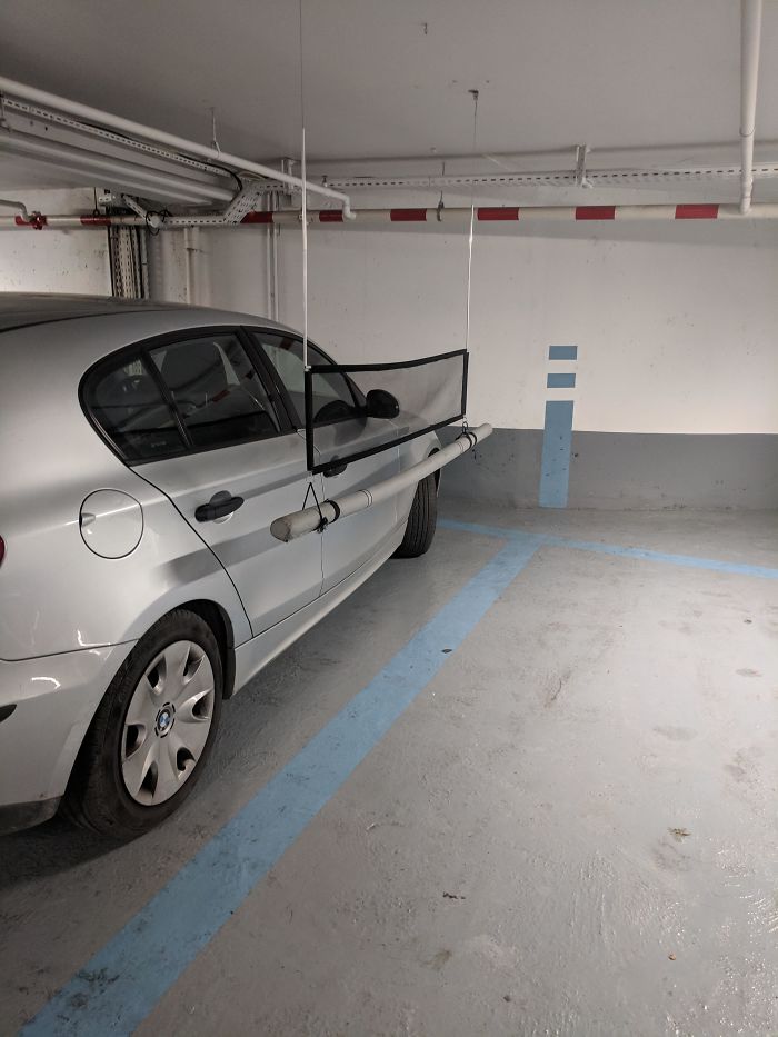 soft barrier in car park