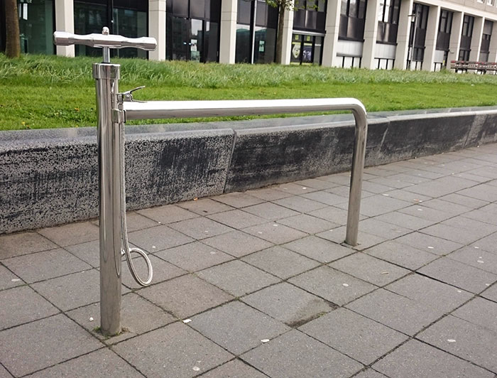 built in bike pump